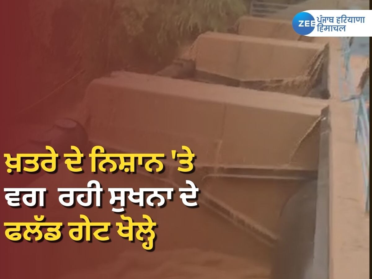 Flash Flood in Sukhna Lake: ਲਗਾਤਾਰ ਪੈ ਰਹੇ ਮੀਂਹ ਕਾਰਨ ਸੁਖਨਾ ਦੇ ਦੋ ਫਲੱਡ ਗੇਟ ਖੋਲ੍ਹੇ, ਖ਼ਤਰੇ ਦੇ ਨਿਸ਼ਾਨ 'ਤੇ ਝੀਲ