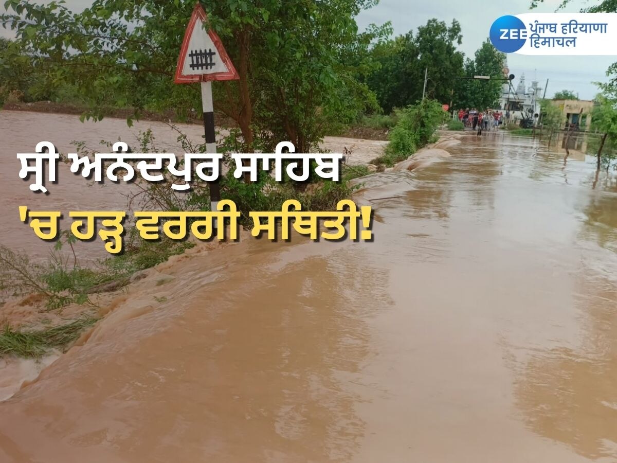 Anandpur Sahib Weather News: ਸ੍ਰੀ ਅਨੰਦਪੁਰ ਸਾਹਿਬ 'ਚ ਹੜ੍ਹ ਵਰਗੀ ਸਥਿਤੀ! ਵੋਖੇ ਇਲਾਕੇ ਦੀਆਂ ਤਸਵੀਰਾਂ