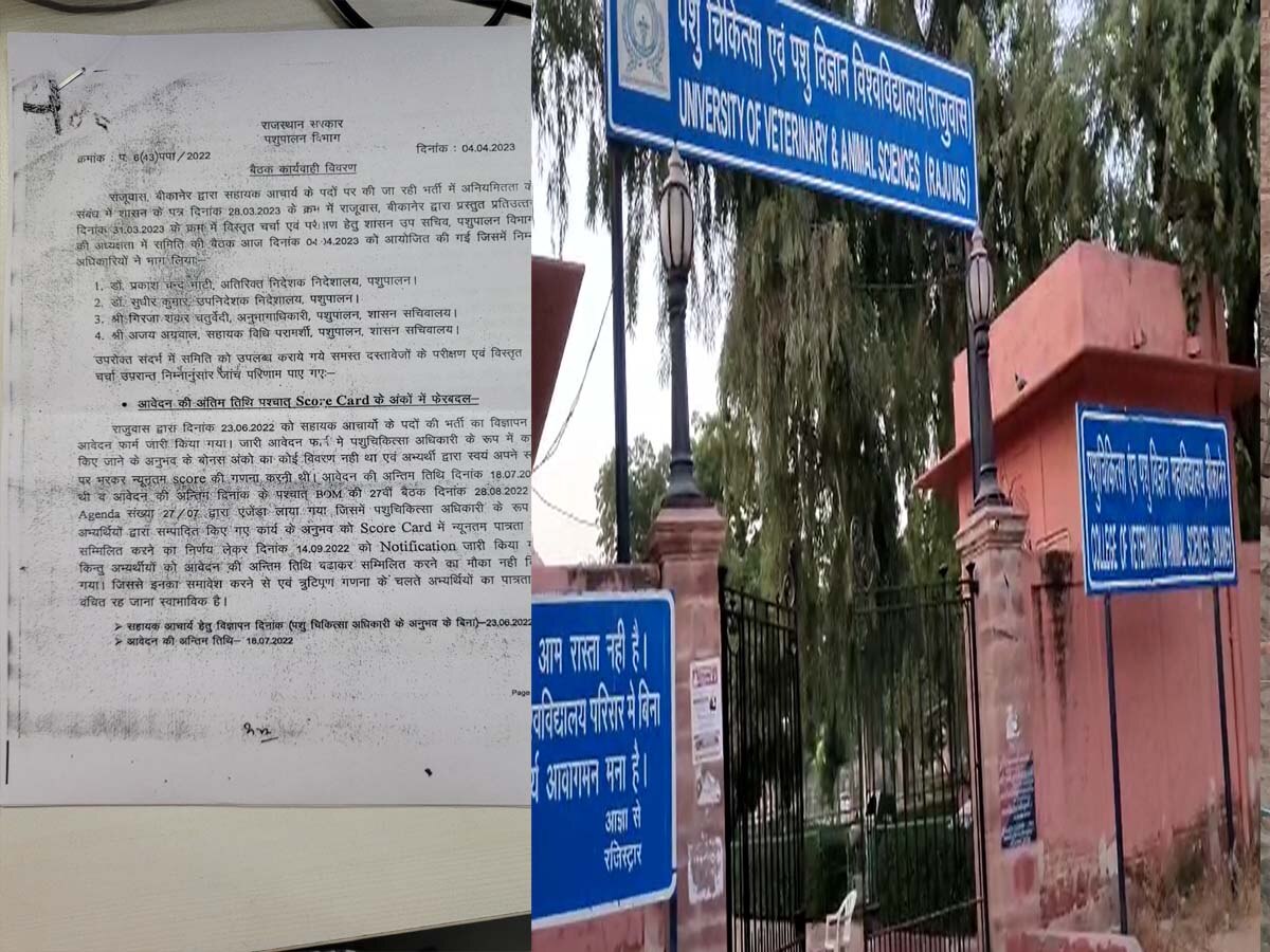 Jaipur News: पशु चिकित्सकों संग फिर धोखा!बीकानेर की राजूवास यूनिवर्सिटी कर रही खेला