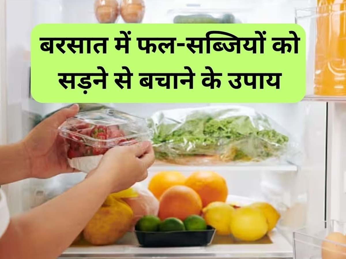 Food Safety Tips: बरसात में फल-सब्जियों को भूलकर भी ऐसे न करें स्टोर, 2 दिन में ही हो जाएगी सड़न; यहां जानें सुरक्षित रखने का सही तरीका