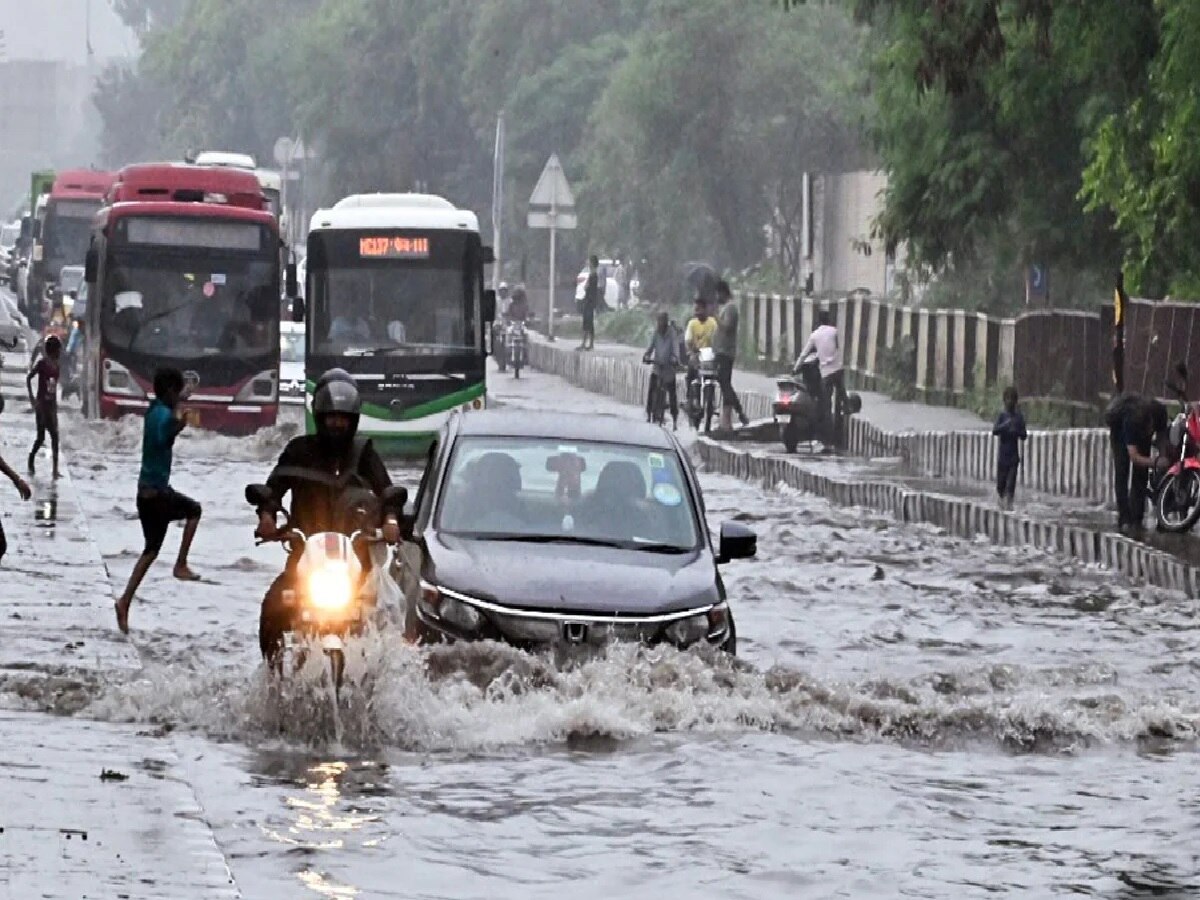 Delhi Heavy Rainfall: दिल्ली के इन इलाकों में सड़क धंसने से हाहाकार,स्कूलों में भी दिखे बाढ़ जैसे हालात