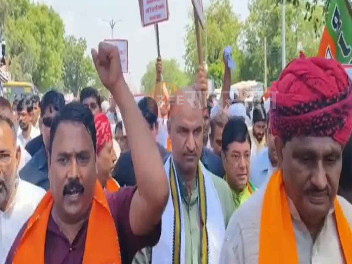 Jhunjhunu News Thousands of farmers BJP state president CP joshi and ...
