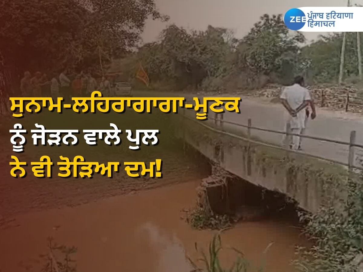 Punjab News: ਸੁਨਾਮ-ਲਹਿਰਾਗਾਗਾ-ਮੂਣਕ ਨੂੰ ਜੋੜਨ ਵਾਲੇ ਨੀਲੋਵਾਲ ਨਹਿਰ 'ਤੇ ਬਣੇ ਪੁਲ ਨੇ ਵੀ ਤੋੜਿਆ ਦਮ!  