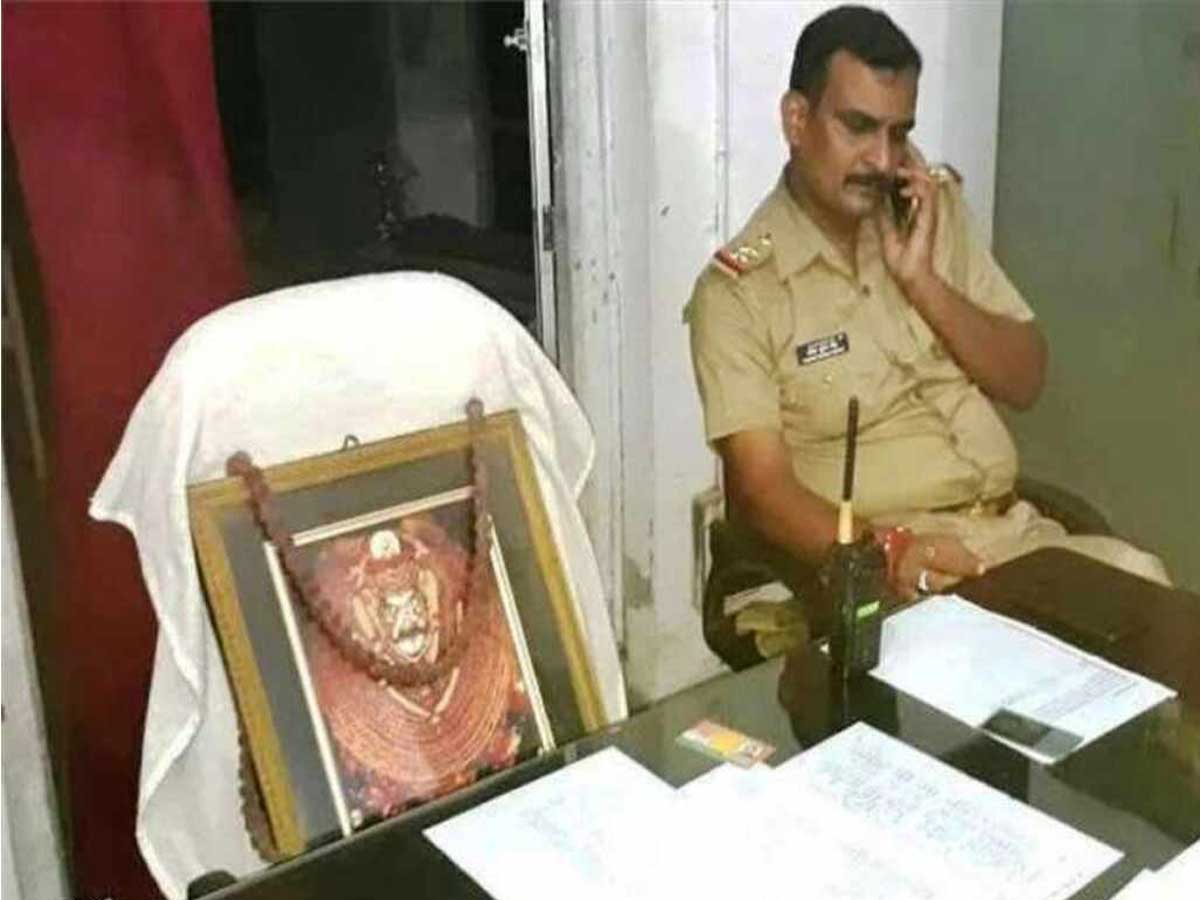 Baba Kaal Bhairav is the police station officer in this police station ...