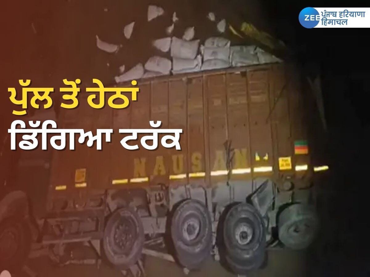 Jalandhar Accident News: ਪੁਲ ਤੋਂ ਹੇਠਾਂ ਡਿੱਗਿਆ ਟਰੱਕ; ਡਰਾਈਵਰ ਦੀ ਮੌਤ, ਦੇਰ ਰਾਤ ਹਾਈਵੇਅ 'ਤੇ ਲੱਗਿਆ ਲੰਬਾ ਜਾਮ 