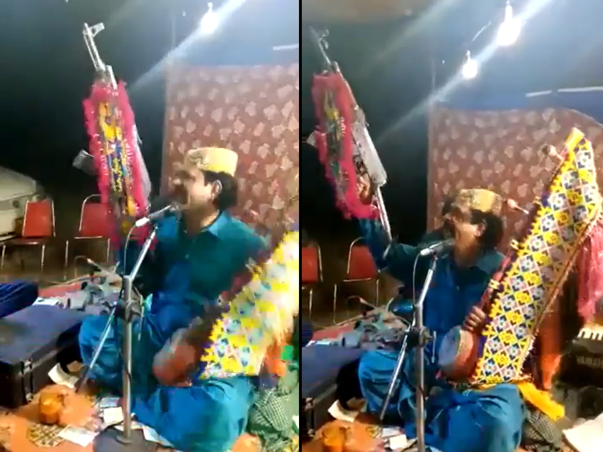 पाकिस्तानी लोकगीत सिंगर ने स्टेज पर चलाई गोलियां, Video देख एक्टर ने कहा- किसी ने बुराई की तो...