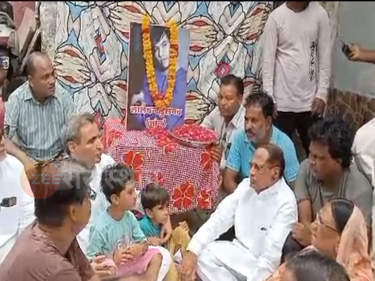 Ltcol Ramesh Rathore Family Ajmer News RTDC chairman Dharmendra Rathore reached Beawar and met ...