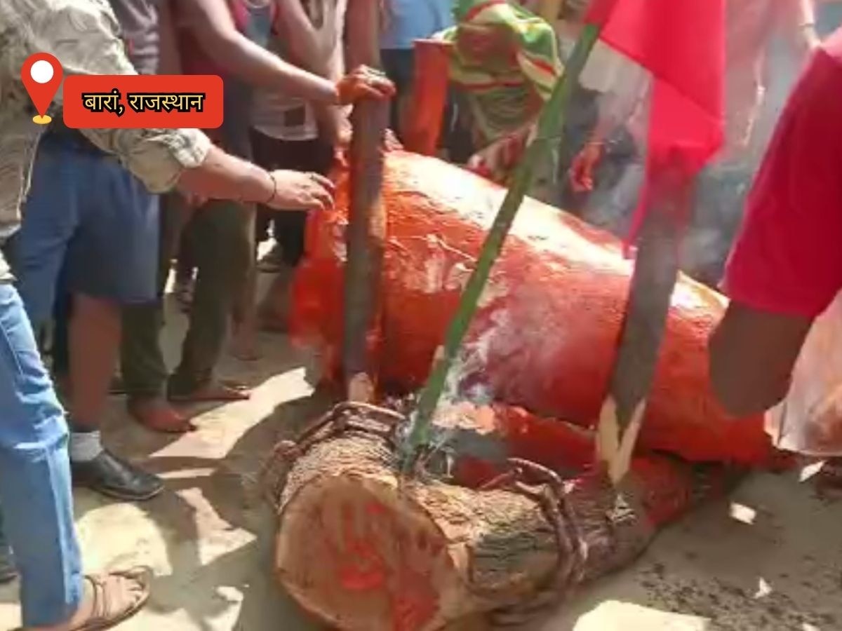 Baran news: अच्छी बारिश की कामना को लेकर निकाली घास भैरू की सवारी