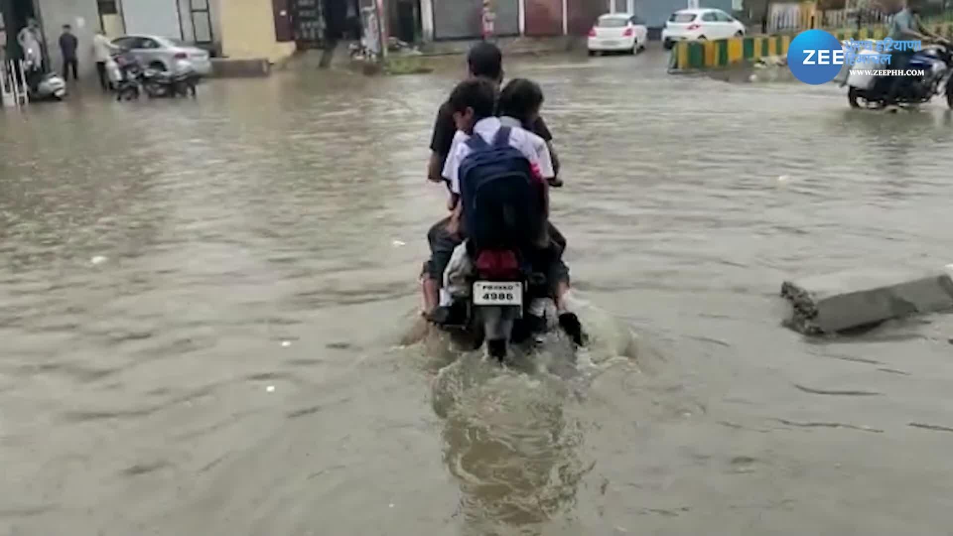 faridkot news heavy rains wreak havoc waterlogging in some parts of