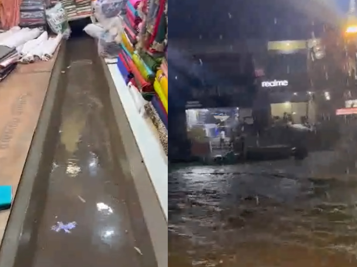 Nalagarh News: नालागढ़ में देर रात 3 घंटे झमाझम हुई बारिश, सब्जी मंडी-दुकानों में भरा पानी