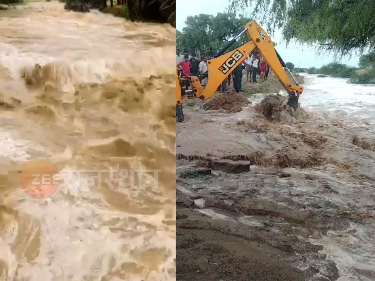 बीकानेर में बारिश बनी आफत, दर्जनों गांवों के बाढ़ के हालत,सैकड़ों परिवारों का छूटा आशियाना