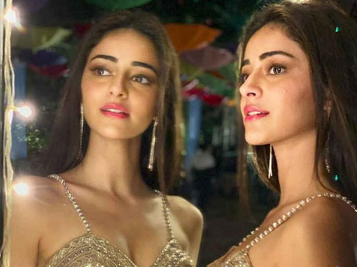 गोल्डन शिमरी ड्रेस में बला की खूबसूरत लगीं Ananya Panday, टोन्ड फिगर के दीवाने हुए फैंस