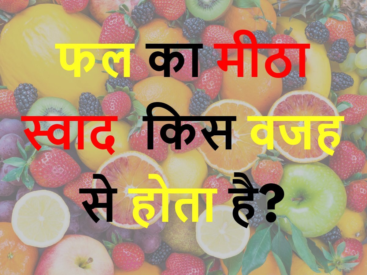 Quiz: फल का मीठा स्वाद किस वजह से होता है?