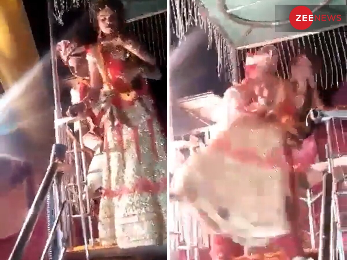 Wedding Video: जयमाला से पहले दूल्हे ने दुल्हन को जमीन पर पटका, हंसने लगे सामने खड़े मेहमान