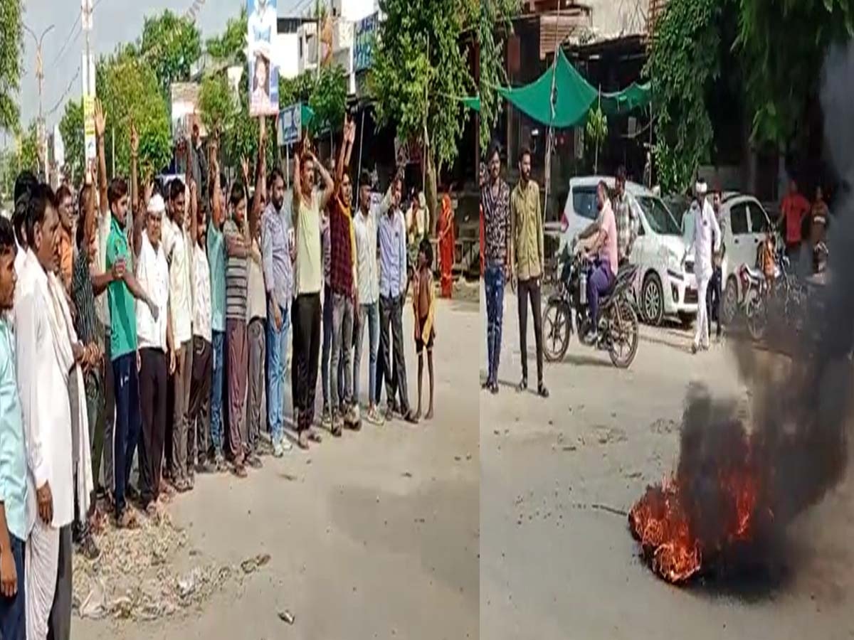 Bhilwara News: भीलवाड़ा कोटड़ी कांड के विरोध में हिंडोली रहा बंद, टॉयर जलाए गए..