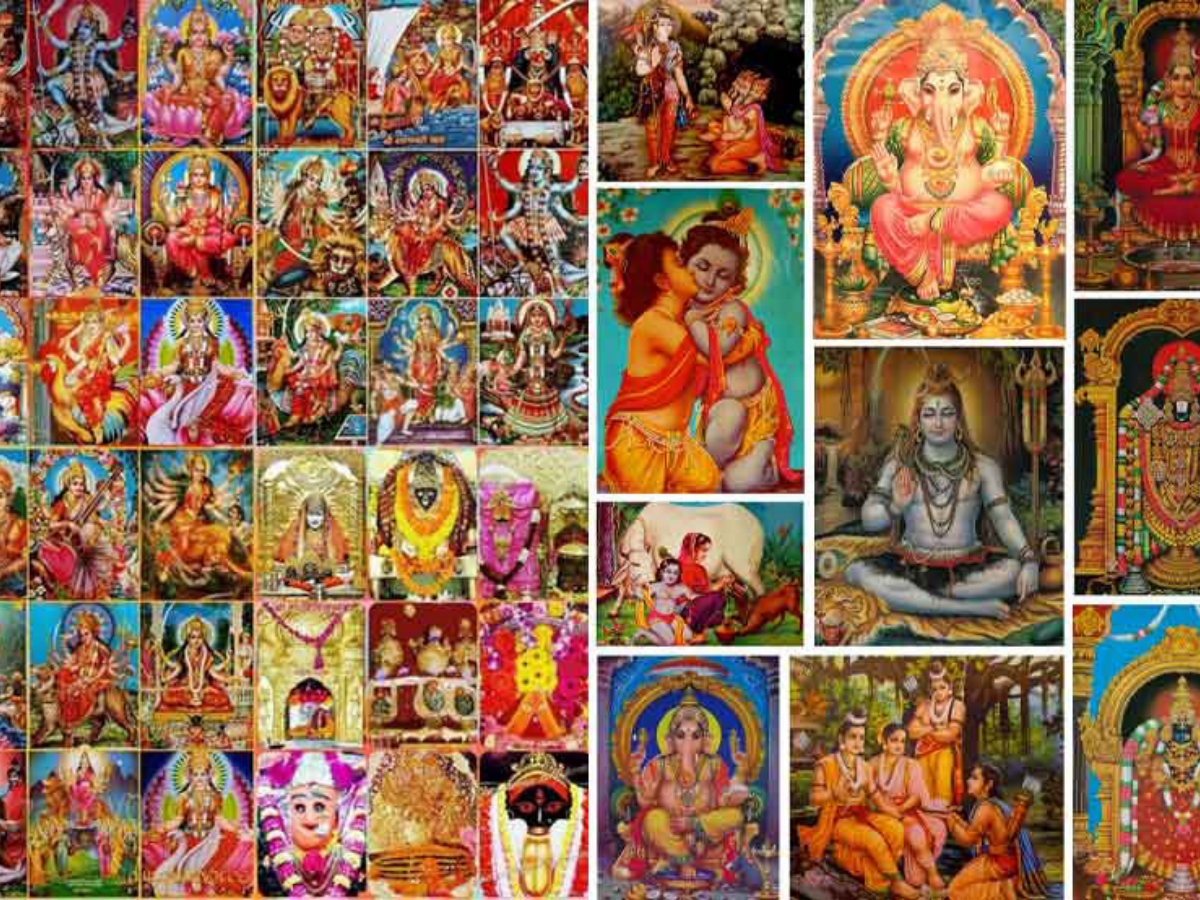 All Devta Image hindu dharam fact 33 koti or 33 crore what is real number of devi devta ...