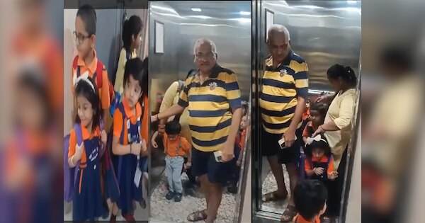 Noida News big ruckus regarding play school forcibly took children lift ...