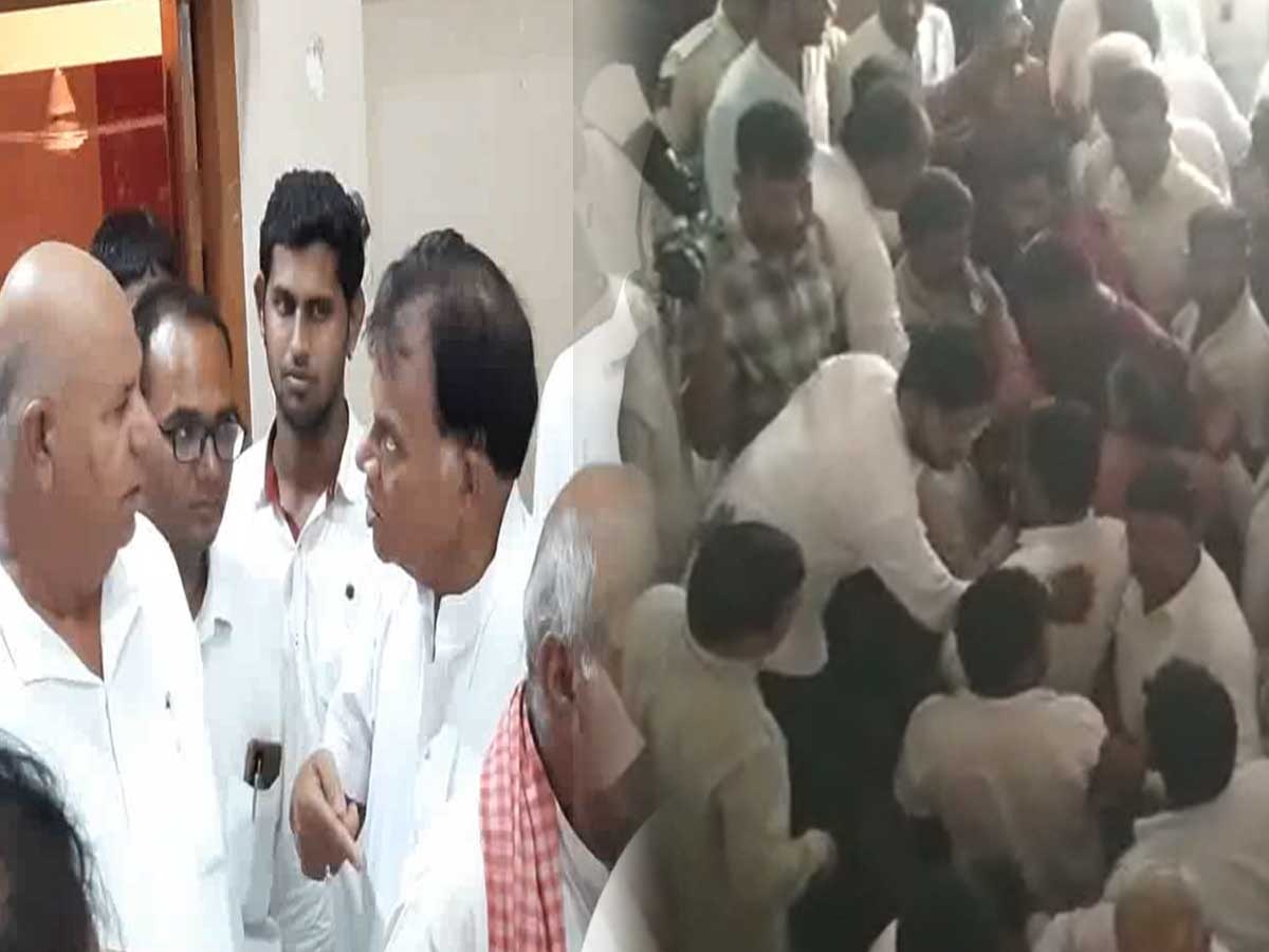 रतनगढ़ में ऑल इंडिया कांग्रेस कमेटी के पर्यवेक्षक राजपाल खरोला की बैठक में हुआ हंगामा 