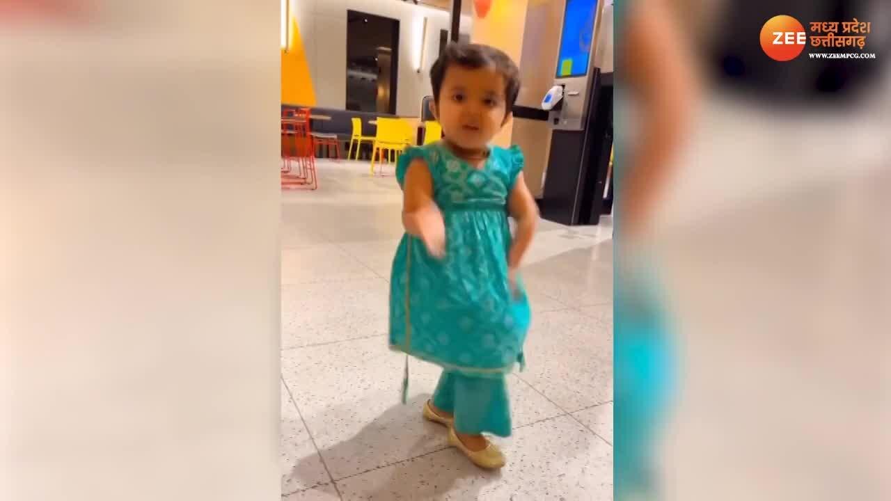 cute little girl dance video on sapna chaudhary song gone viral on