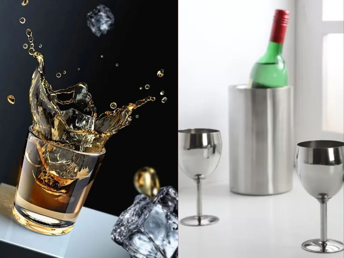 Alcohol in Steel Glass: क्या सच में स्टील के गिलास में शराब पीने से होता है नुकसान?, जानें क्या है सच्चाई