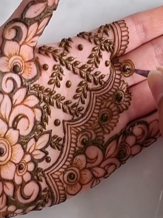 Easy Mehandi Design - Simple Arabic Mehndi Design | Mehandi ka Design |  Front Hand Mehand Design - YouTube