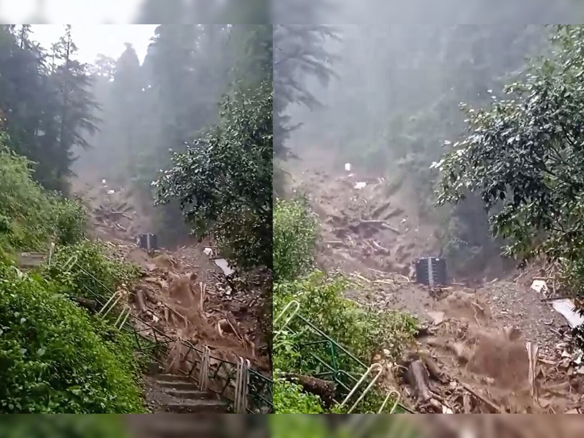 Shimla Landslide:  शिमला में लगातार हो रही बारिश के कारण शिमला शिव बावड़ी मंदिर में रेस्क्यू में आई खलल