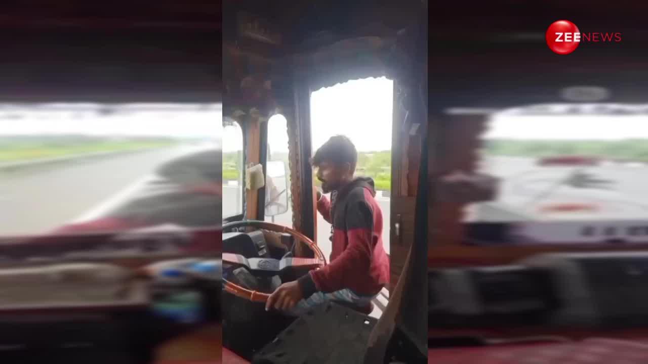 Chacha Rasheed Driver Janab heavy driver found leave steering wheel while driving the truck ...
