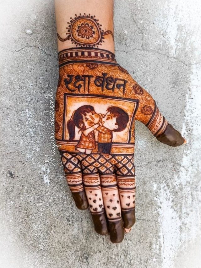 Raksha Bandhan Mehndi Design 2023 latest photos for women Rakhi mehandi | Raksha  Bandhan Mehndi Design: इस रक्षाबंधन हाथों पर रचाएं ये खूबसूरत मेहंदी  डिजाइन, हर कोई करेगा तारीफ | Hindi News ...