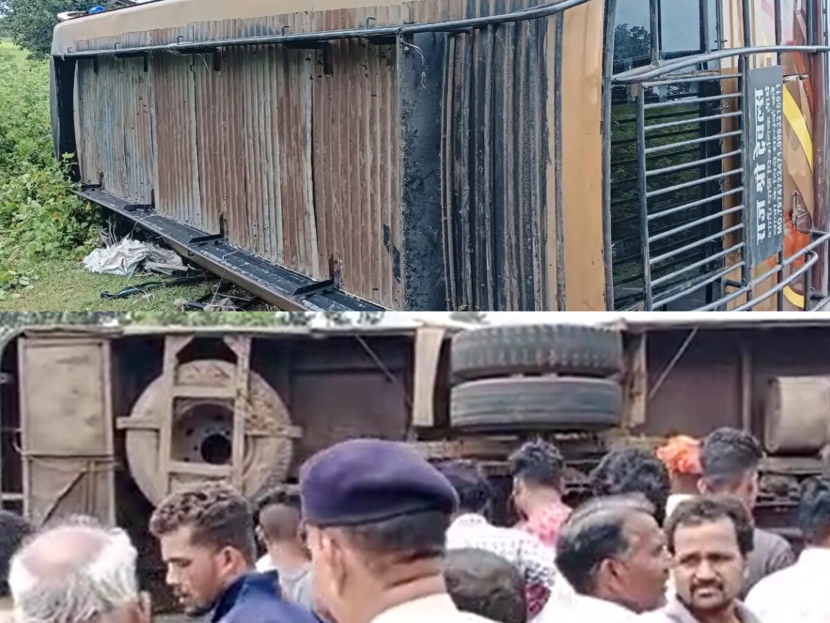 Katni Accident: कटनी में बड़ा हादसा! बस पलटने से अब तक 3 की मौत, कई लोग घायल