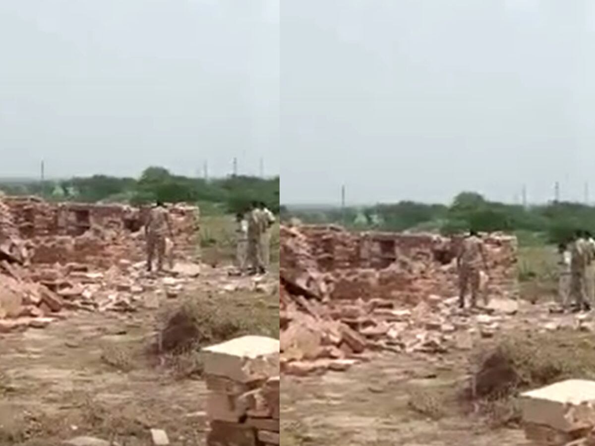 Morena Houses of tribals Were Demolished