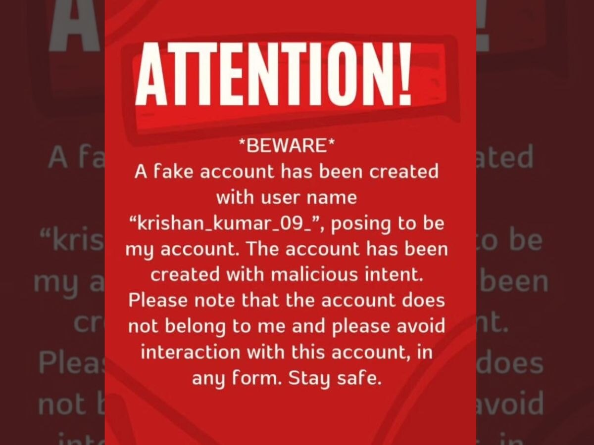 Krishan Kumar’s fake Instagram profile: ଓଡ଼ିଆ ଆଇଏଏସ୍‍ ଅଧିକାରୀଙ୍କୁ ଜାଲ୍‍ ଆକାଉଣ୍ଟ ଭୟ