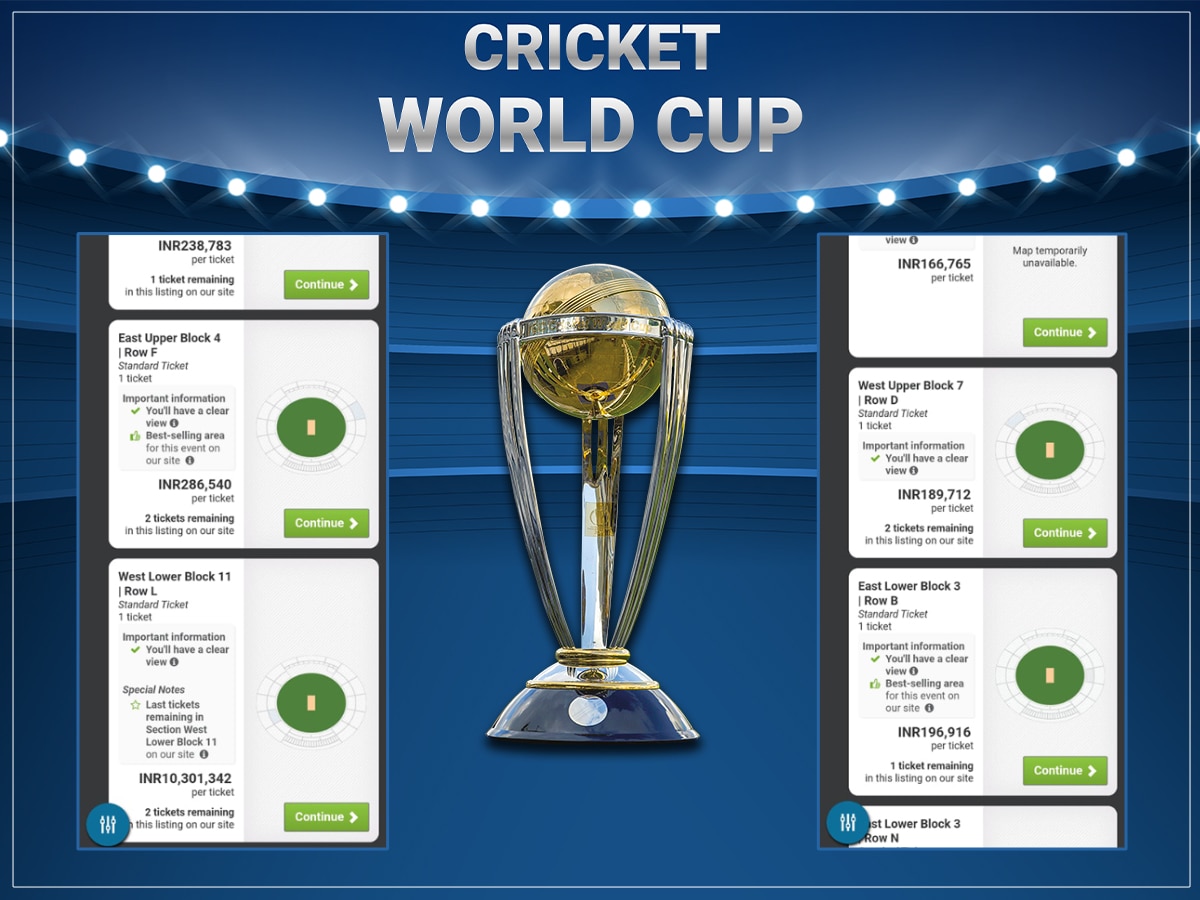 World Cup 2023 Ticket Booking Black Marketing