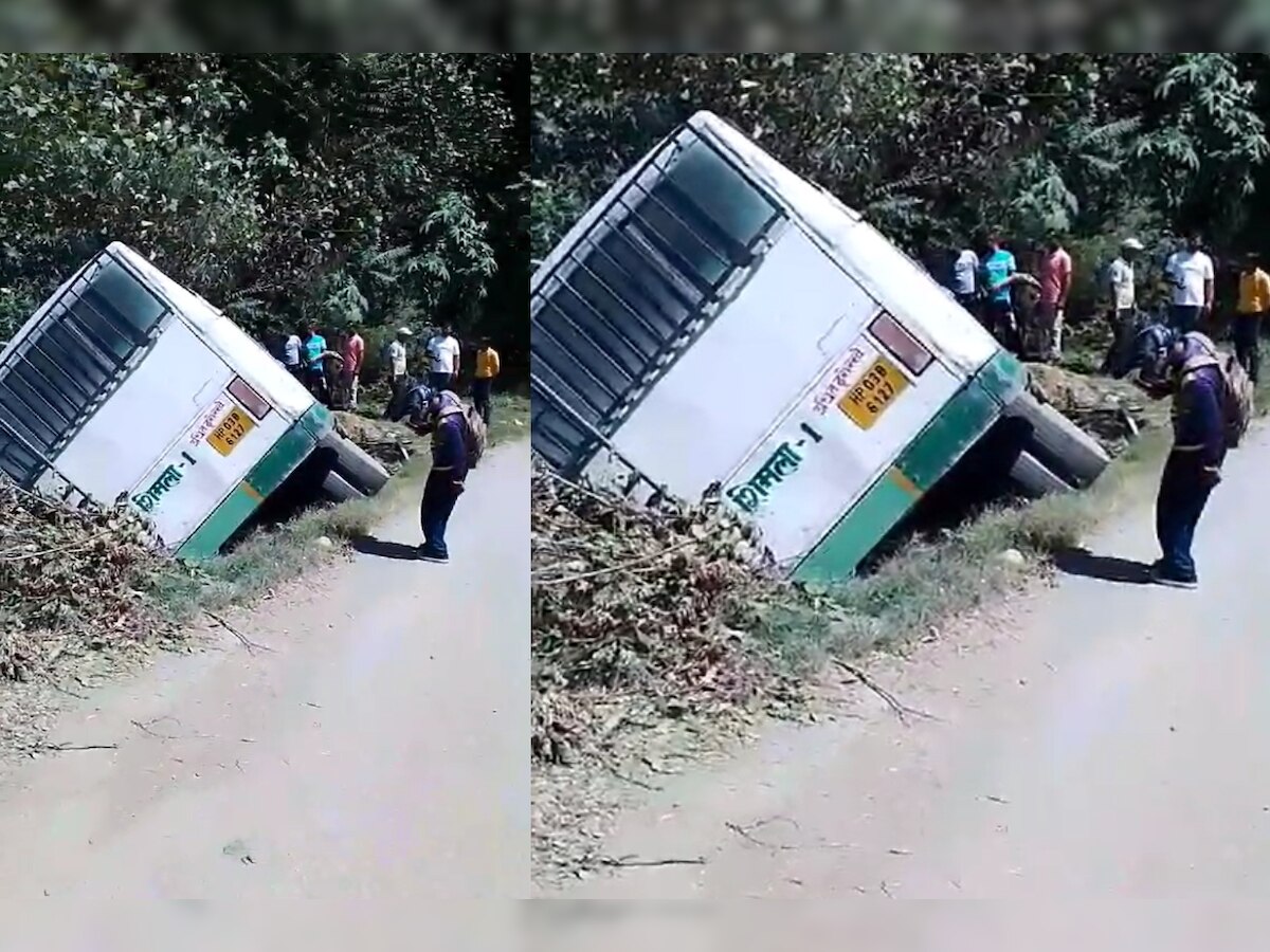 Shimla Accident: शिमला में पहाड़ पर अचानक अनियंत्रित होकर नीचे गिरी बस, 14 यात्री घायल! बड़ा हादसा टला 