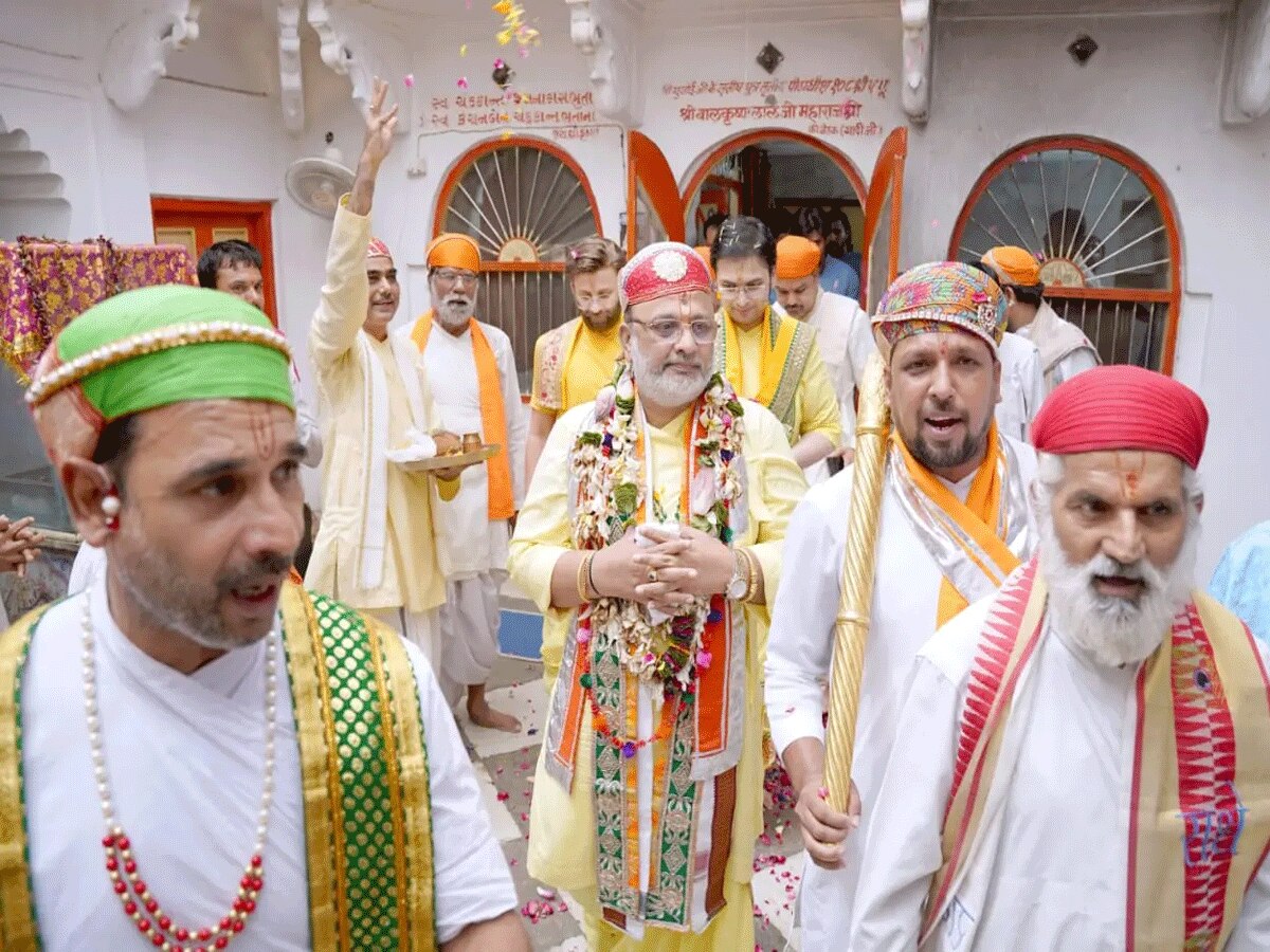 Temple Ini Rajsamand Rajsamand News Dr Vagish becomes 15th head of this Pushti Margiya ...
