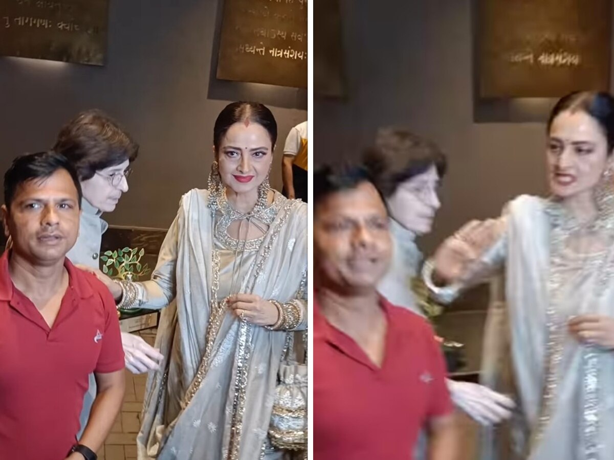 Rekha Video: रेखा ने पैपराजी के गाल पर जड़ा तमाचा, फोटोग्राफर का रिएक्शन देख उड़ जाएंगे आपके होश