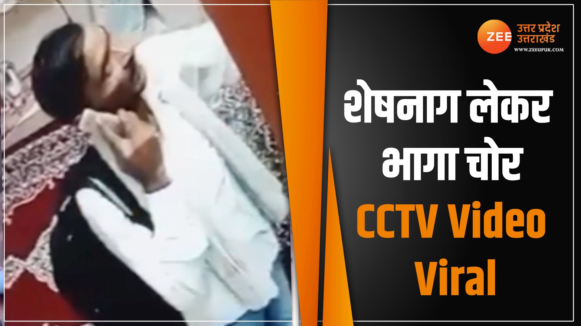 CCTV viral video of man stealing shesh nag from shiv temple most