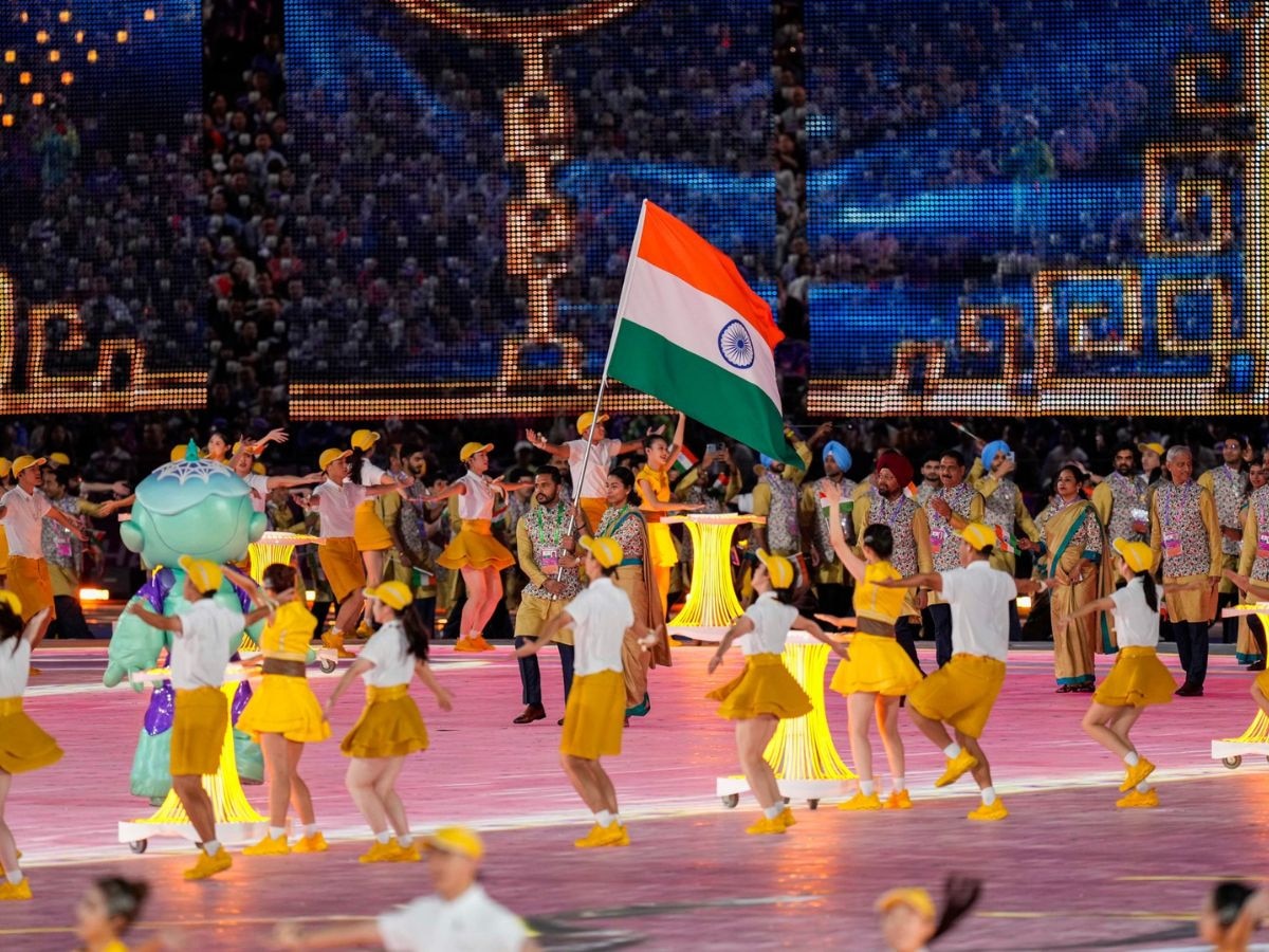 Asian Games 2023 Opening Ceremony Highlights: Lovlina Borgohain,  Harmanpreet Singh lead India