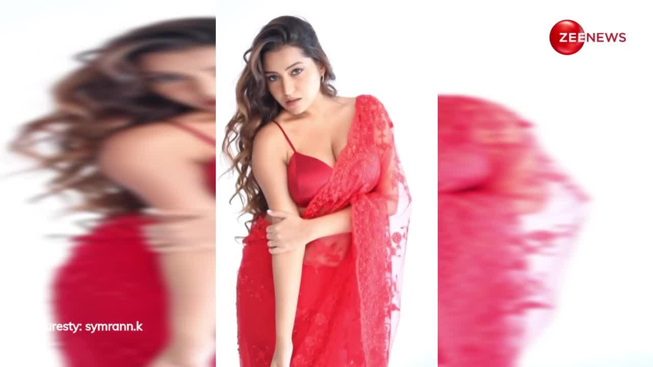 simran kaur showed her bold figure in during photoshoot her video viral