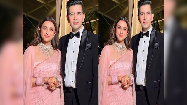 raghav parineeti marriage pictures parineeti chopra raghav chadha wedding  reception party images | Raghav Parineeti Marriage: शादी के बाद सोशल मीडिया  पर छाईं राघव और परिणीति की ये तस्वीरें | Hindi News,