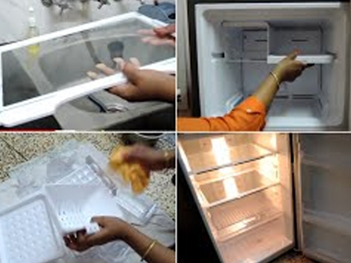 refrigerator Cleaning Trick How To Clean Fridge With Baking Soda शीशे