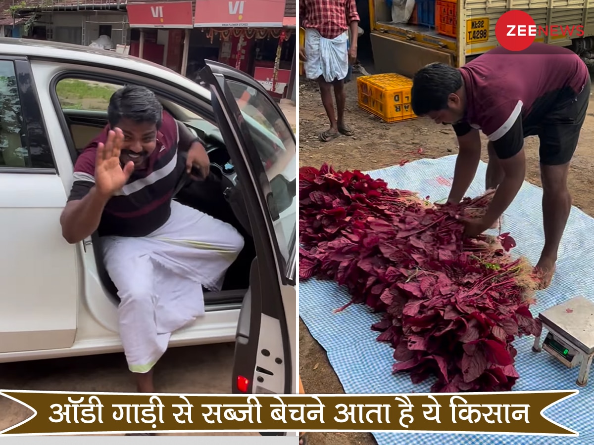 सड़क किनारे सब्जियां बेचने के लिए ऑडी कार में आया भारतीय किसान, Video ने किया हैरान