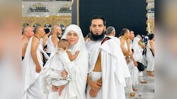 बेटे और पति संग Sana Khan ने पूरा किया उमराह, Kaaba Sharif से शेयर की फैमली फोटो