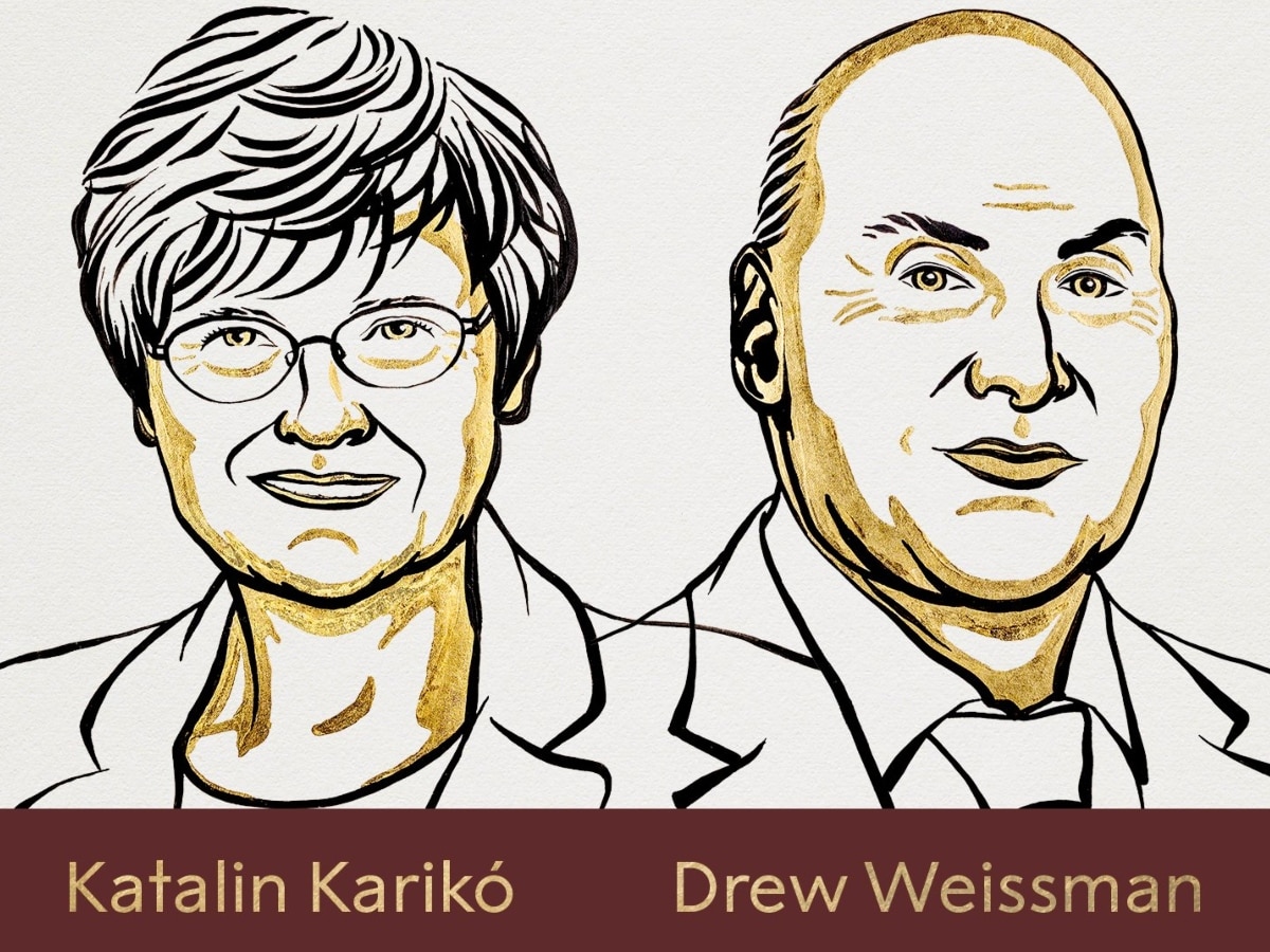 Nobel Award 2023 Medicine: काटालिन कारिको और ड्रयू वीसमैन को मेडिसिन का नोबेल अवॉर्ड; इस खोज के लिए मिला सम्मान 