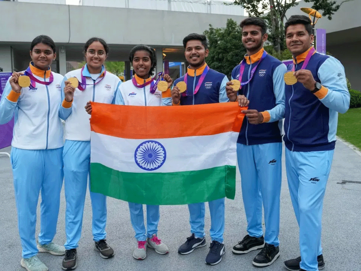 Asian Games 2023: भारत ने रचा इतिहास; जीता 100वां पदक, जीत डाला इतना सोना Asian Games 2023: भारत ने रचा इतिहास; जीता 100वां पदक, जीत डाला इतना सोना