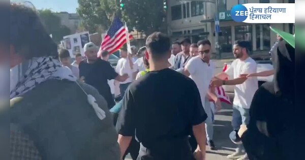 Israel Palestine War latest news in Hindi supporters clash in America