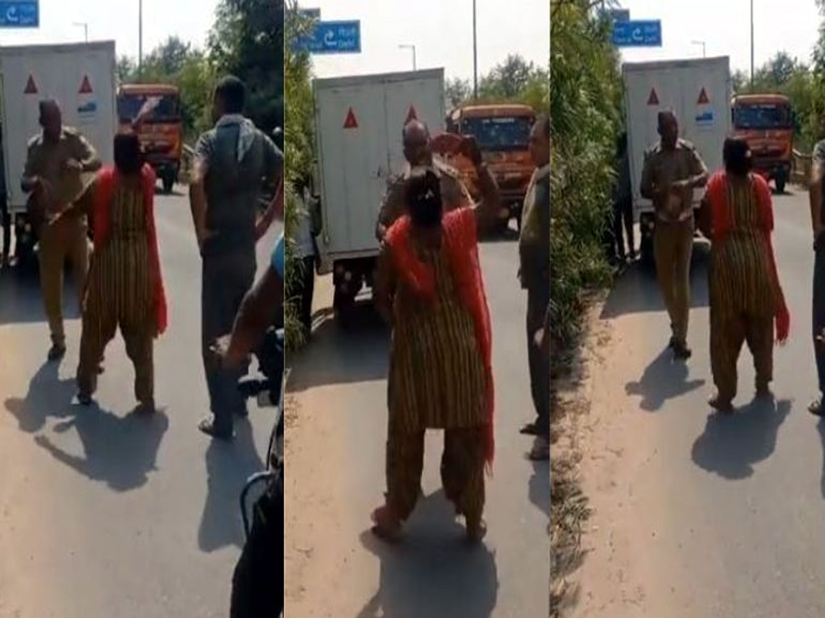Ghaziabad: महिला ने सब इंस्पेक्टर को चप्पलों से धोया, वीडियो वायरल होने के बाद गिरफ्तार, चौंका देगा मामला