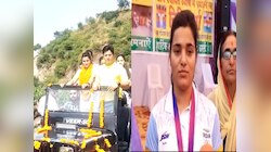 Asian Games 2023: कबड्डी प्लेयर निधि शर्मा का बिलासपुर पहुंचने पर हुआ जोरदार स्वागत