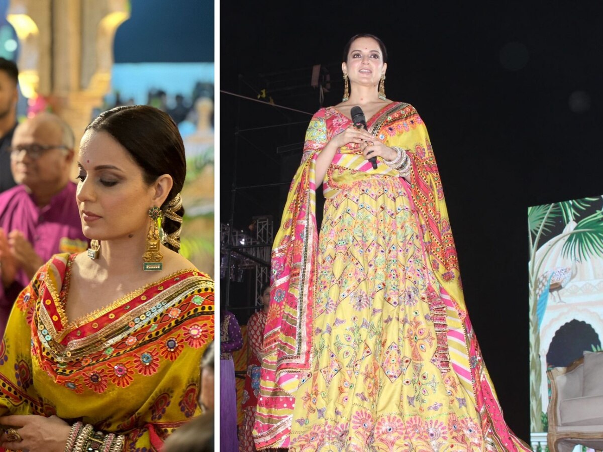 Kangana Ranaut ने अहमदाबाद के नवरात्रि सेलिब्रेश में लिया हिस्सा, अपकमिंग फिल्म तेजस का किया प्रमोशन