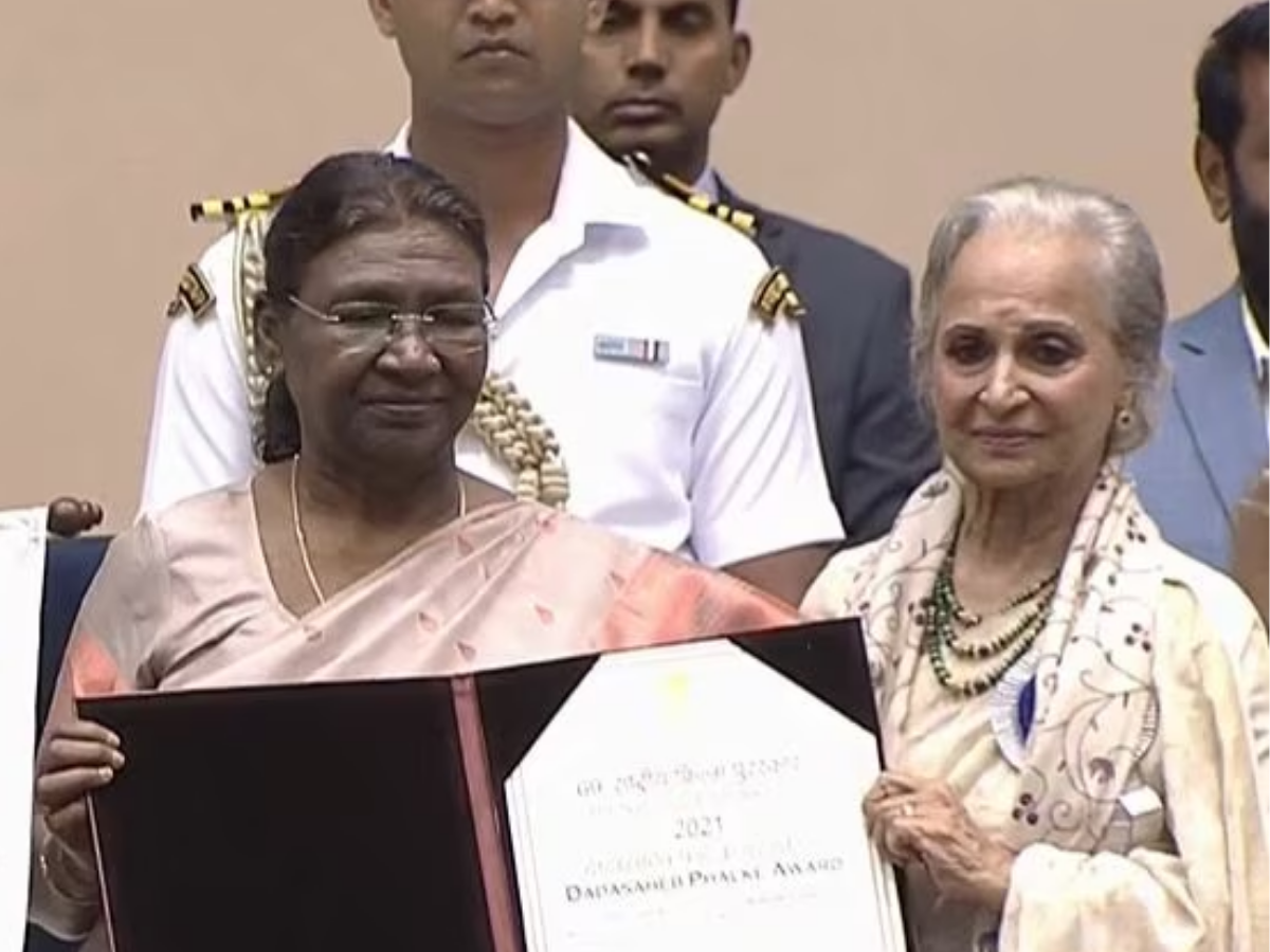 एक्ट्रेस वहीदा रहमान को मिला दादा साहब फाल्के अवार्ड, राष्ट्रपति द्रौपदी मुर्मू ने…-Actress Waheeda Rehman received Dadasaheb Phalke Award, President Draupadi Murmu…