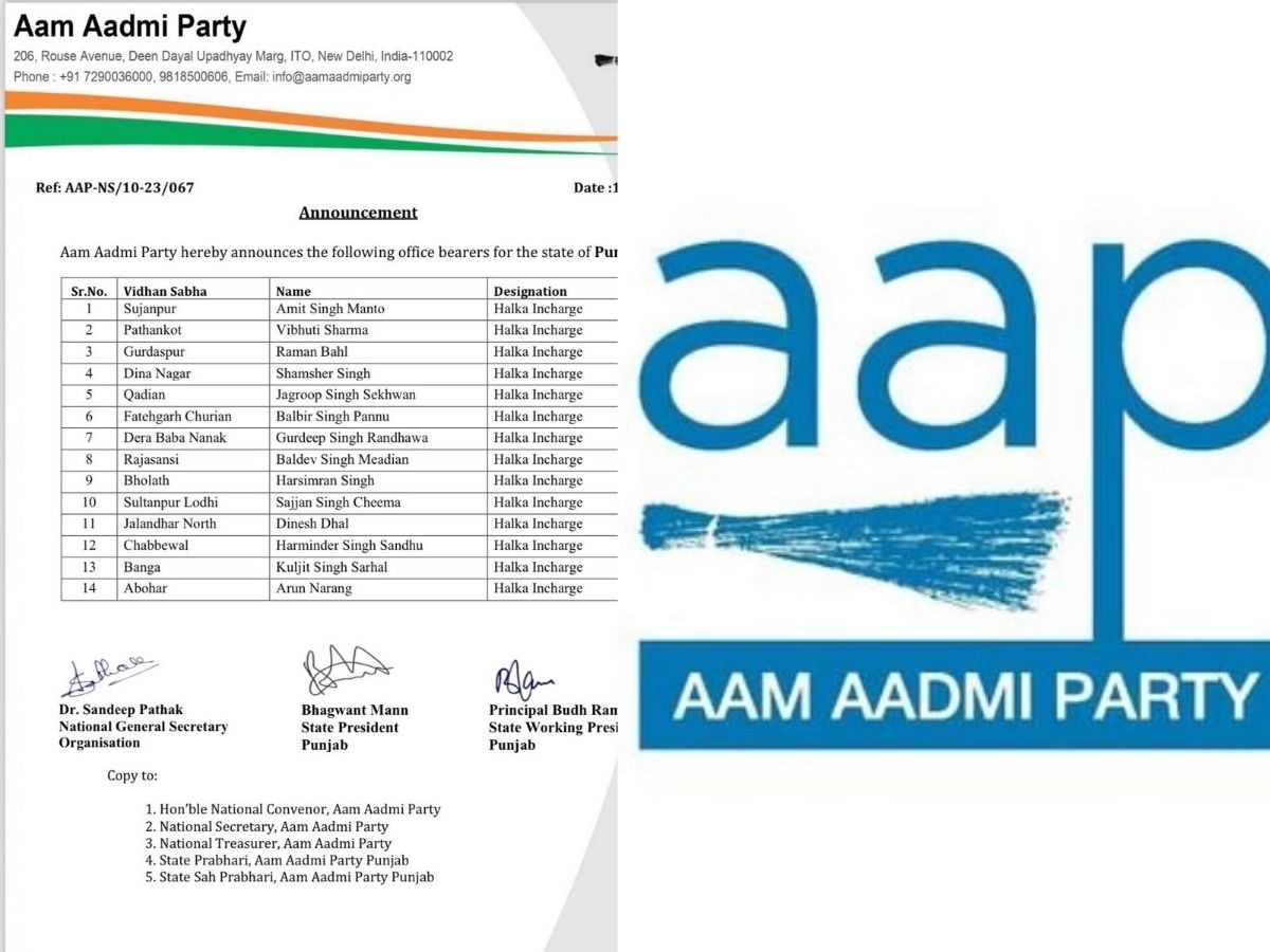 AAP Punjab : ਸਰਹੱਦੀ ਇਲਾਕਿਆਂ ਦੇ 14 ਵਿਧਾਨ ਸਭਾ ਹਲਕਿਆਂ ਦੇ ਇੰਚਾਰਜ ਕੀਤੇ ਗਏ ਨਿਯੁਕਤ